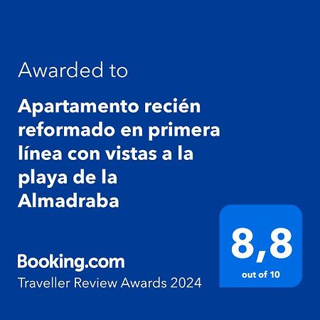 Apartamento recién reformado en primera línea con vistas a la playa de la Almadraba Benicàssim Exterior foto
